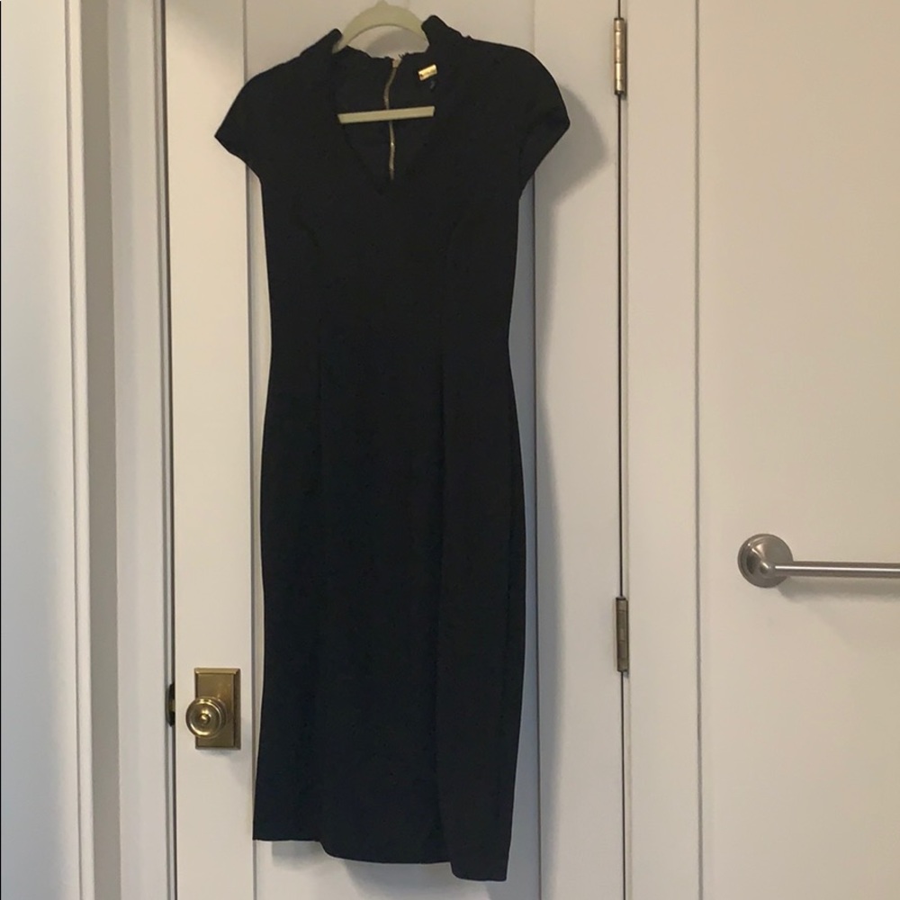 Black Military Alexia Admor zip-back dress